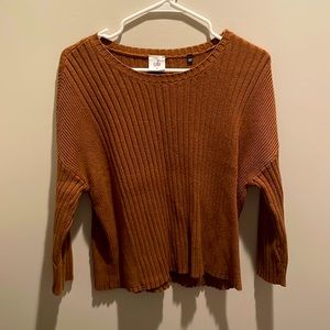 Women’s XS CAbi 3/4 sleeve brown sweater